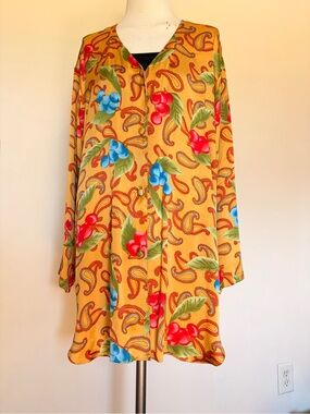 VINTAGE 100% Silk Victoria’s Secret Top